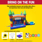 Pogo Bounce House Inflatable Jump Castle Water Slide & Pool, Rainbow Sun