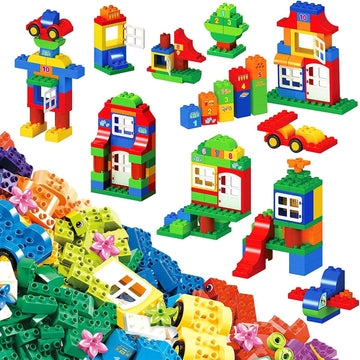 EP EXERCISE N PLAY Large Building Blocks Set Classic Big Size Bricks STEM Educational Toys for Toddlers 1-3 Years Compatible with Major Blocks, Ideal
