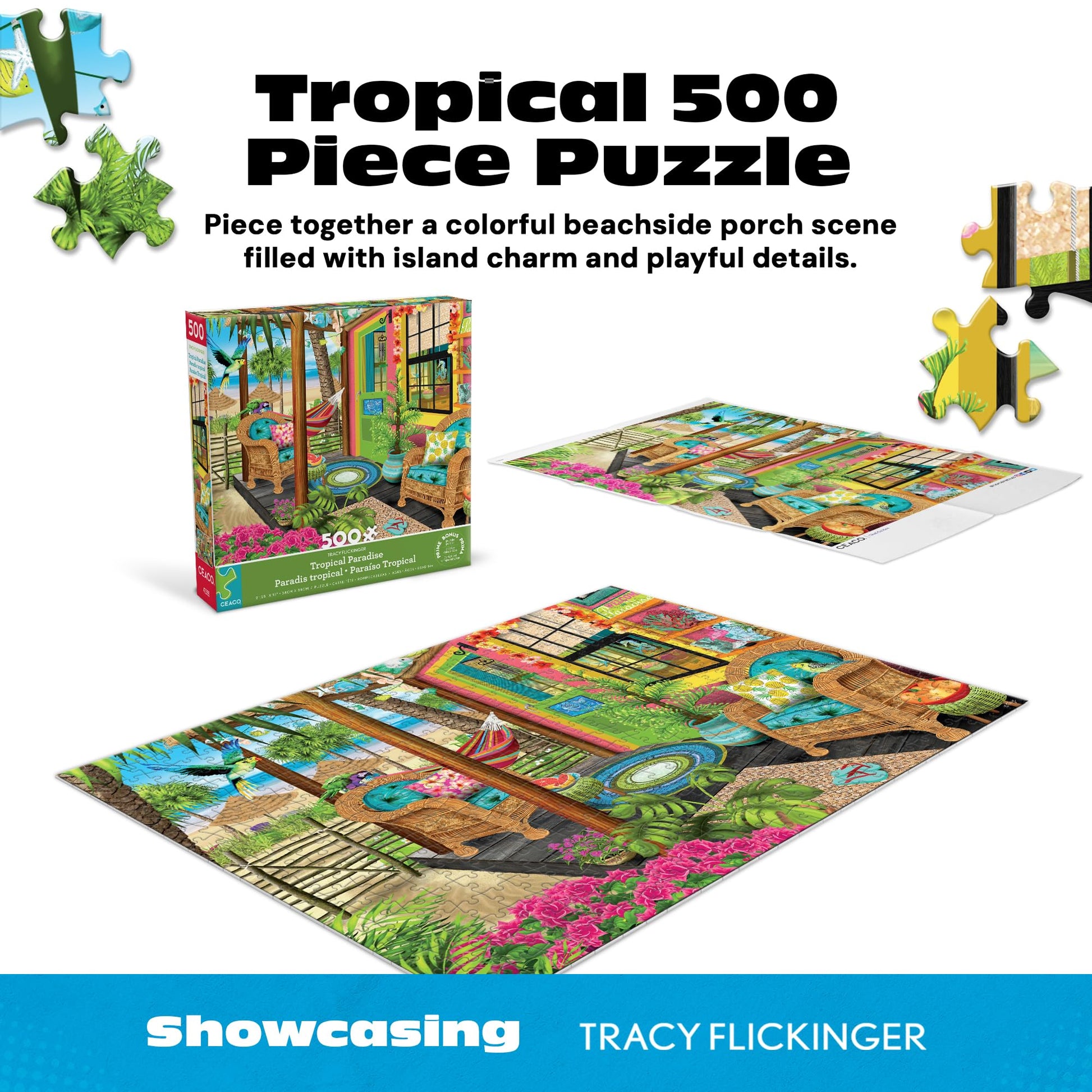 Ceaco - Tropical Paradise - 500 Piece Jigsaw Puzzle for Adults