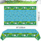 QUERICKY 4 Pack Golf Tablecloths, 51x87" Plastic Disposable Rectangle Table Cover for Golf Party Decorations & Events