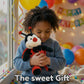 Garden Buzz Cuties Ladybug Stuffed Animal Plush Ladybird Beetle Soft Insect Cuddly Lady Bug Toy with Red Wings and Black Bow, Bee Friend, Present