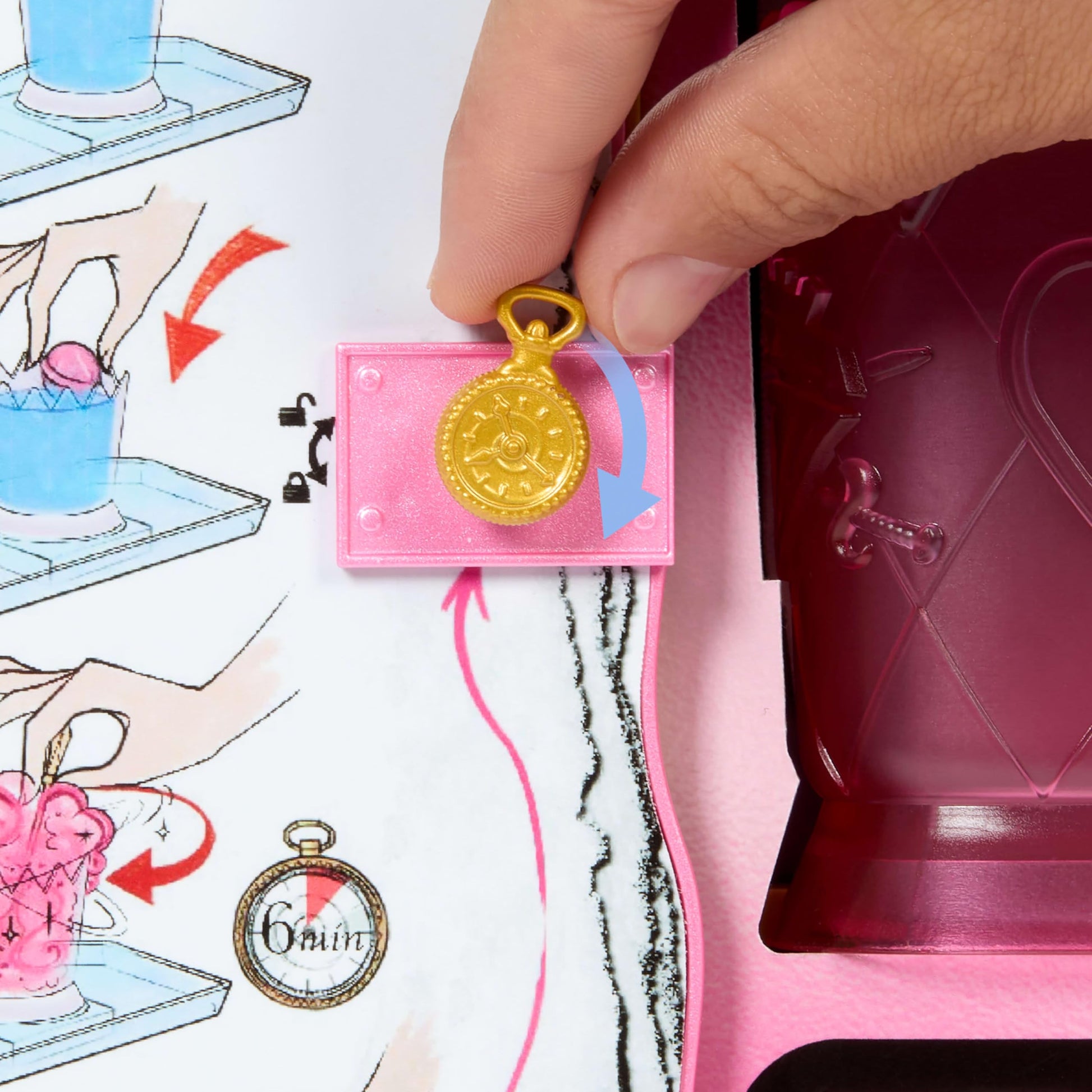 Mattel Disney Descendants: The Rise of Red Doll & Playset, The Sorcerer’s Cookbook with Bridget, Young Queen of Hearts, Reveals with Fizz & Slime