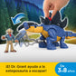 Fisher-Price Imaginext Jurassic World Dinosaur Toy Stegosaurus & Dr. Alan Grant Figure Set for Pretend Play Preschool Kids Ages 3+ Years