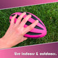 Blu Jay LMC Products Spiral Foam Football - 9 Inch Small, Soft Foam Football for Kids - Adult & Toddler Ball Youth (Pink & Black)