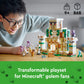 LEGO Minecraft The Iron Golem Fortress 21250 Building Toy Set, Playset Featuring a Crystal Knight and Golden Knight, A Fortress and a Giant Golem,