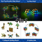 TOSY Magnet Fidget Spinner Glow - 16 Blocks, 3 in 1 Toy: Transformable Fidget Spinner, Infinity Cube, 2x2 Puzzle Cube, Glow, STEM/STEAM Magnet Tiles