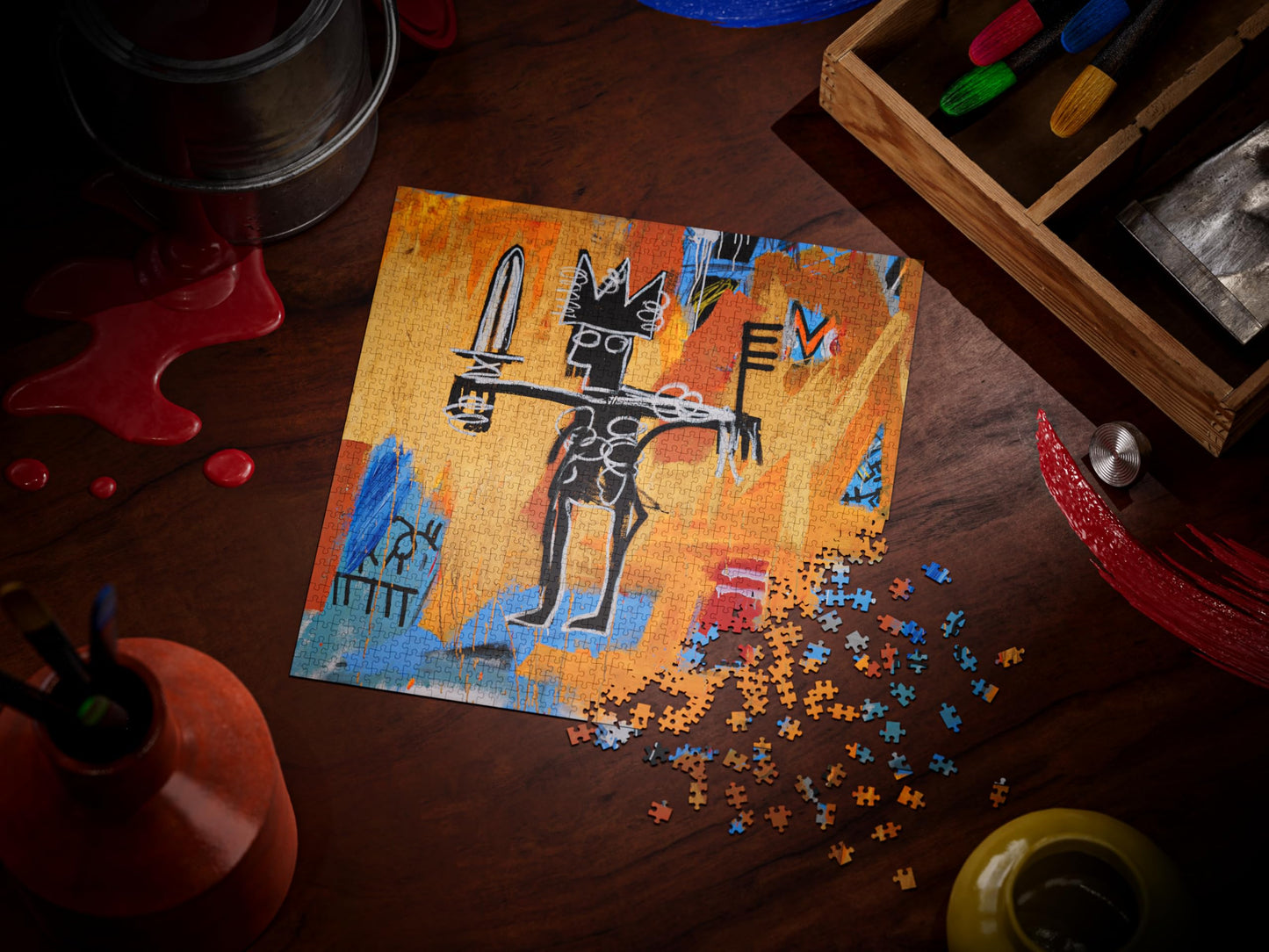 theory11 Basquiat Jigsaw Puzzle, 1000 Piece Jigsaw Puzzle, Officially Licensed Merchandise & Collectibles, Precision Fit and Premium Quality