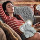 SuzziPals Warming Elephant Stuffed Animals, Microwavable Stuffed Animal Heating Pads for Cramps, Pain & Stress Relief, Heatable & Coolable Stuffed