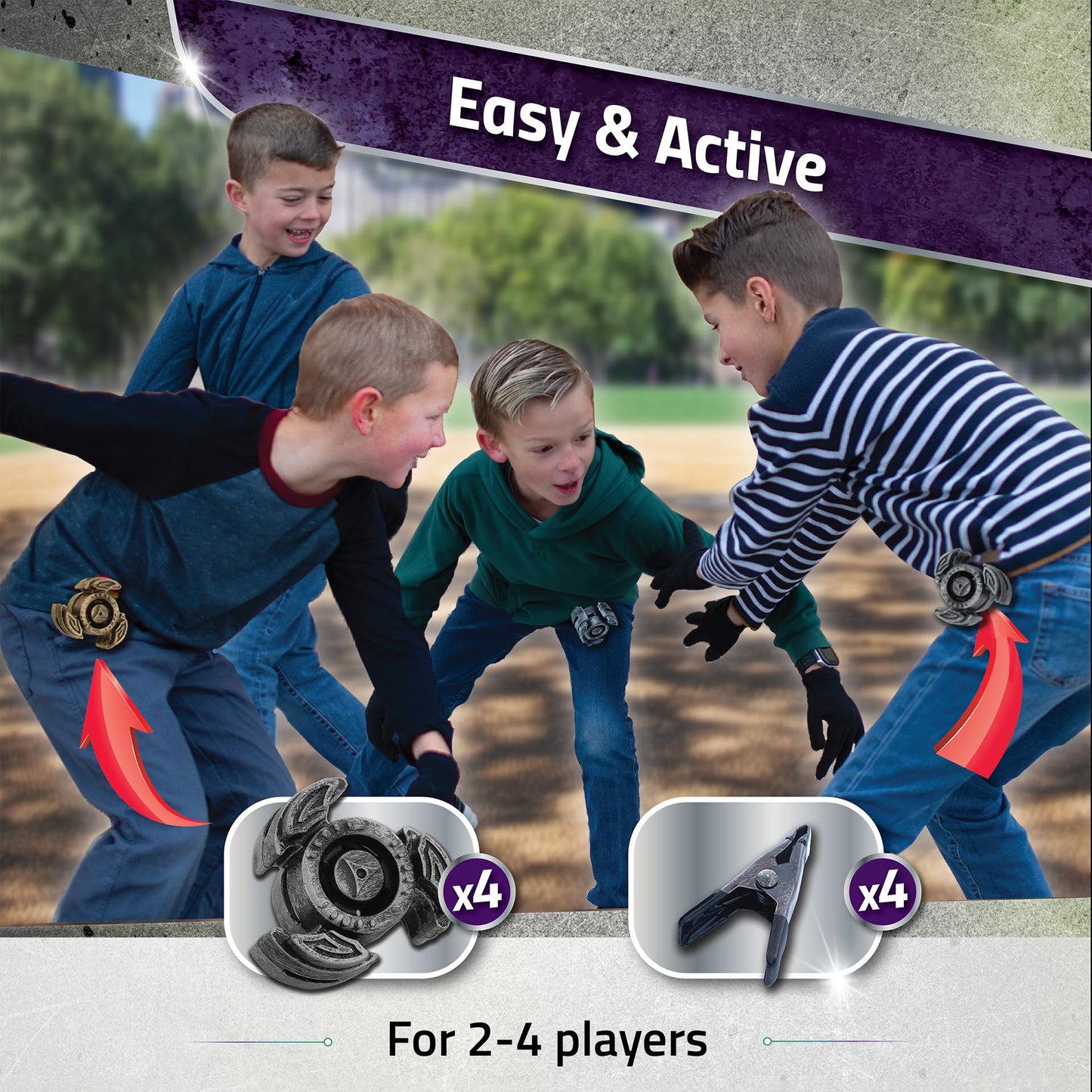 For Wrestling & Karate Fans: Cobra Strike - Aim for the Target, Defend Your Own | Ages 5+, 2-4 Players | Active, Outdoor Toys for Ages 8-12+ | Sports