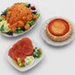 Set 3 Dollhouse Miniatures Thanksgiving Day Dinner Turkey with Pumpkin Pie Food Supply Handcrafted,Tiny Food
