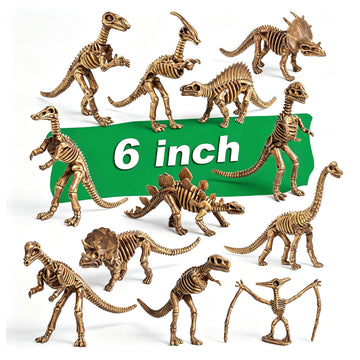 ZHFCGO 6 Inch Dinosaur Fossil Skeleton for 3 4 5 6 7 8 9 10+ Year Old, Dino Bones for Science Play Rewards, Dino Sand Dig Toys, Educational Gift