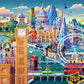 Boardwalk London 1000 Piece Jigsaw Puzzle Famous England Travel Puzzles with Premium Box, Gift for Adults and Family 19"x26"