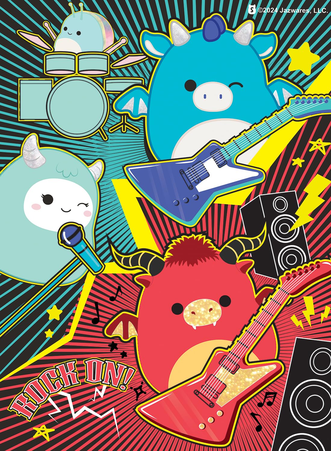 Buffalo Games - Squishmallows Collection - 4 Pack Multi-Piece Puzzles