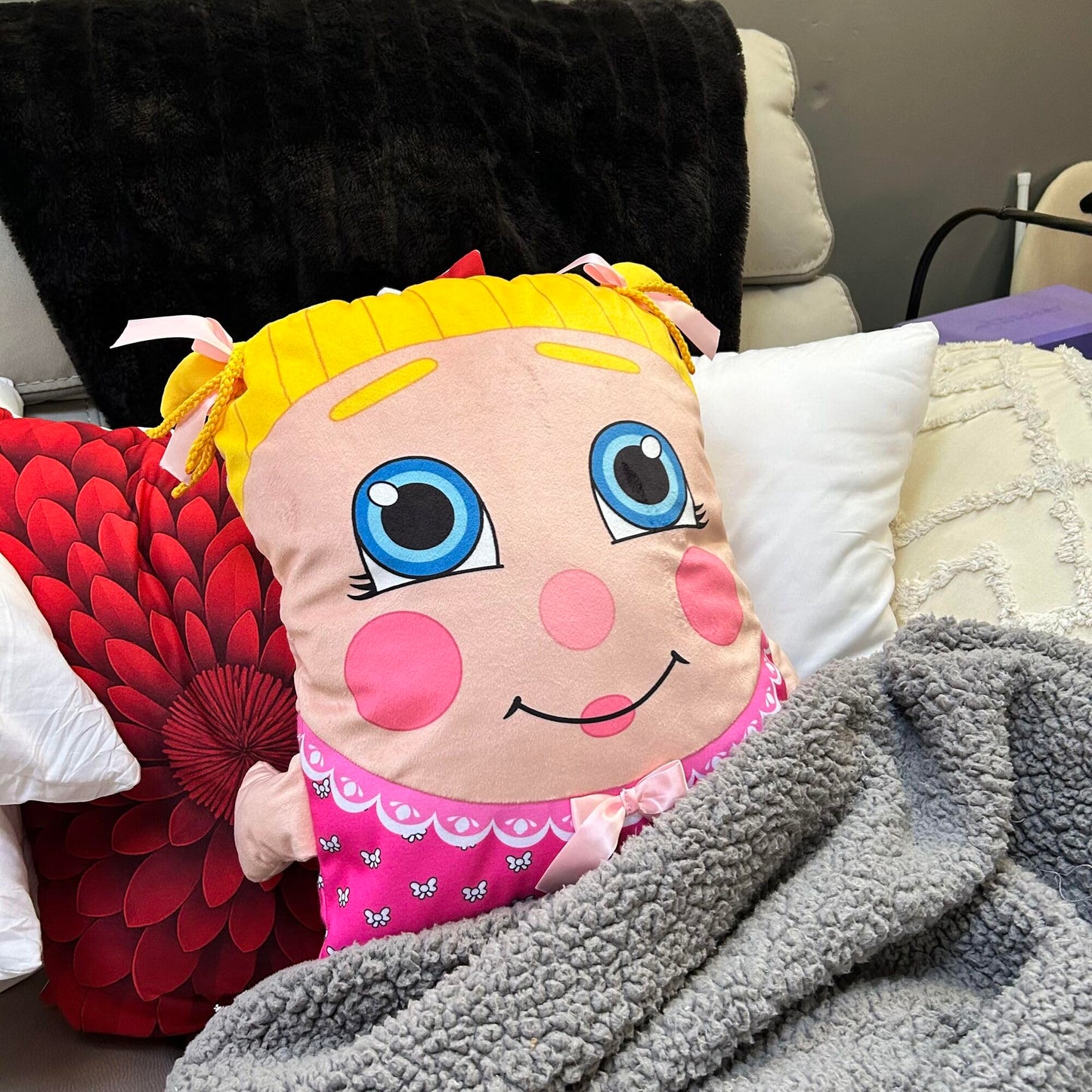 Pillow People: Sweetie Pie Dreams Plush -2-in-1 Toy & Pillow, 80s Nostalgic Plush Pal Reimagined, Soft Stuffed Rectangular Character, Nap-Play Design