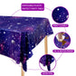 Ywediim 4 Pack Space Galaxy Party Tablecovers, Printed Plastic Stars Tablecloths,Space Stars Theme Party Decorations for Birthday Home Party Favors 86