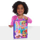Hairdorables Storage Case, Store and Carry Up to 6 Hairdorables Dolls, Dolls Not Included, Kids Toys for Ages 3 Up, Amazon Exclusive by Just Play