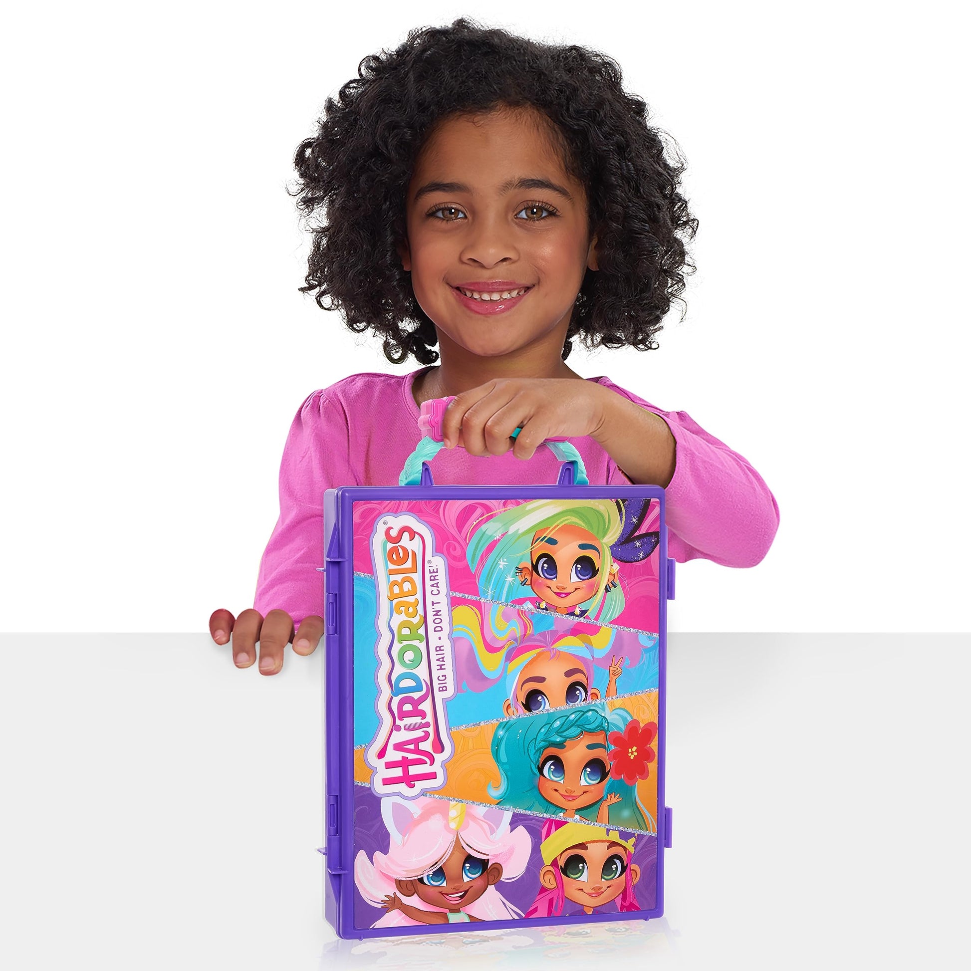Hairdorables Storage Case, Store and Carry Up to 6 Hairdorables Dolls, Dolls Not Included, Kids Toys for Ages 3 Up, Amazon Exclusive by Just Play
