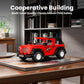 Mould King Speed Champion Pickup Building Toys with Display Case, 27058 Model Car Kits Building Blocks, Race Car Building Kit, Small Truck Building