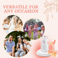 Wedding Bubble Wands (48 Count) White Double Heart Wedding Favor Bubbles