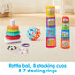 Kidoozie - Little Learner's Trio - Baby Activity Toy for Early Learning, Sensory Play and Motor Skills, Ages 6+ Months