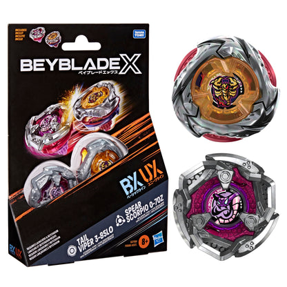 Beyblade X Spear Scorpio 0-70Z UX & Tail Viper 3-85LO BX