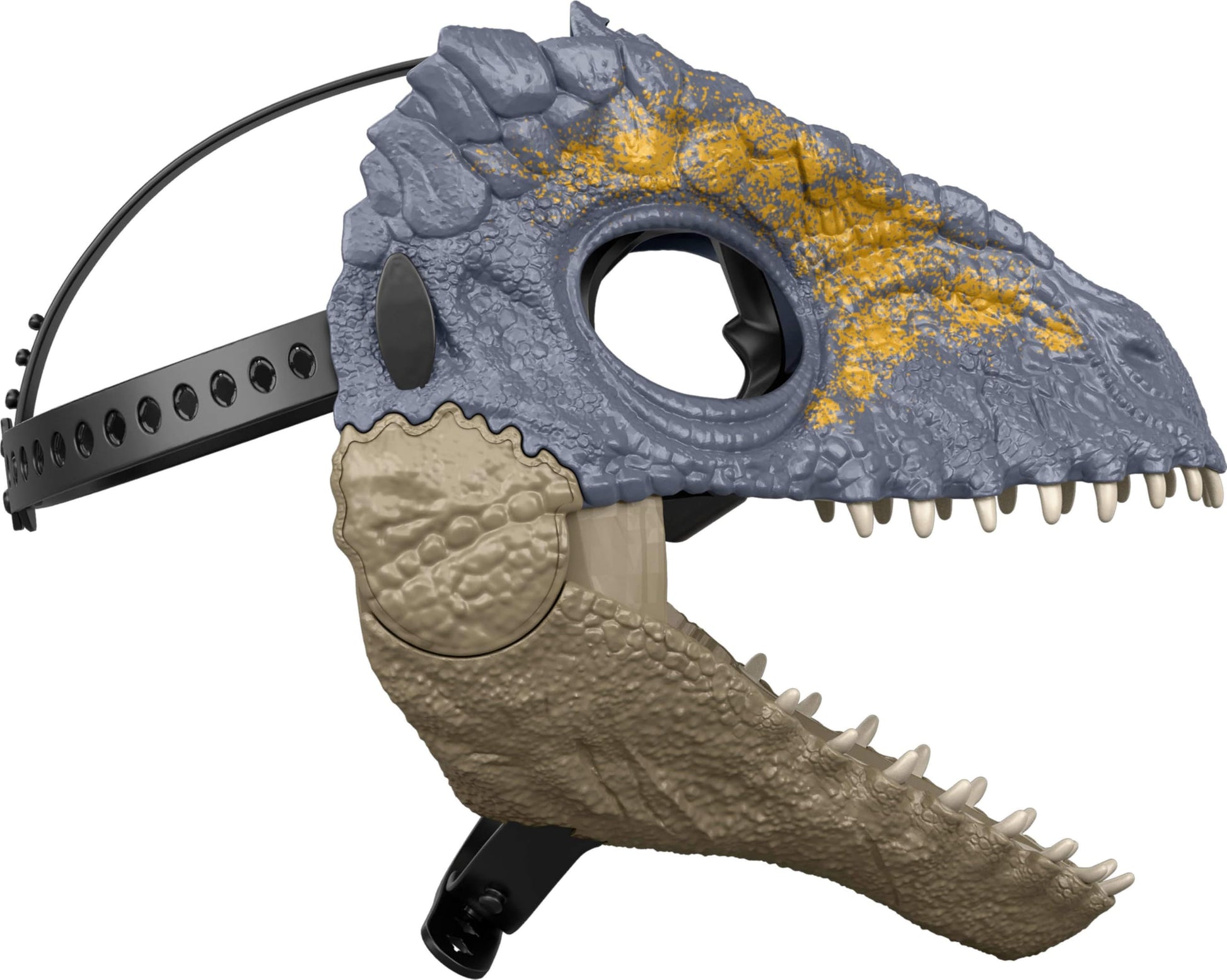 Mattel Jurassic World Rebirth Giganotosaurus Movie-inspired Dinosaur Mask, Openable Jaw for Chomp Action, Realistic Plastic Role Play Headgear