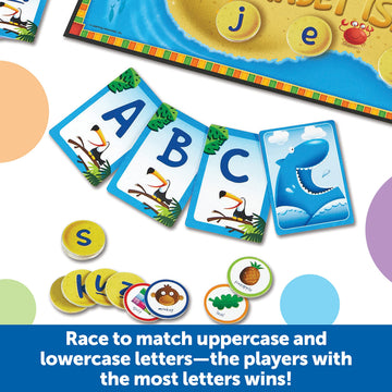 Learning Resources Alphabet Island a Letter & Sounds Game - Montessori ABC Toys, Learn to Read, Phonics for Toddler , Writing Practice, Board Game