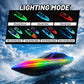 Cirmine RC Boat 2 Pack Remote Control Boats with 7-Mode Colorful LED Lights, 10 Inch RC Boats, 15KM/H High Speed, 2.4GHz Remote, 3 Speed Modes, 4