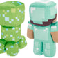 Mattel Minecraft Plush Figure 2-Pack, Steve in Diamond Armor & Charged Creeper Set, Soft Character Dolls in 8-inch Scale