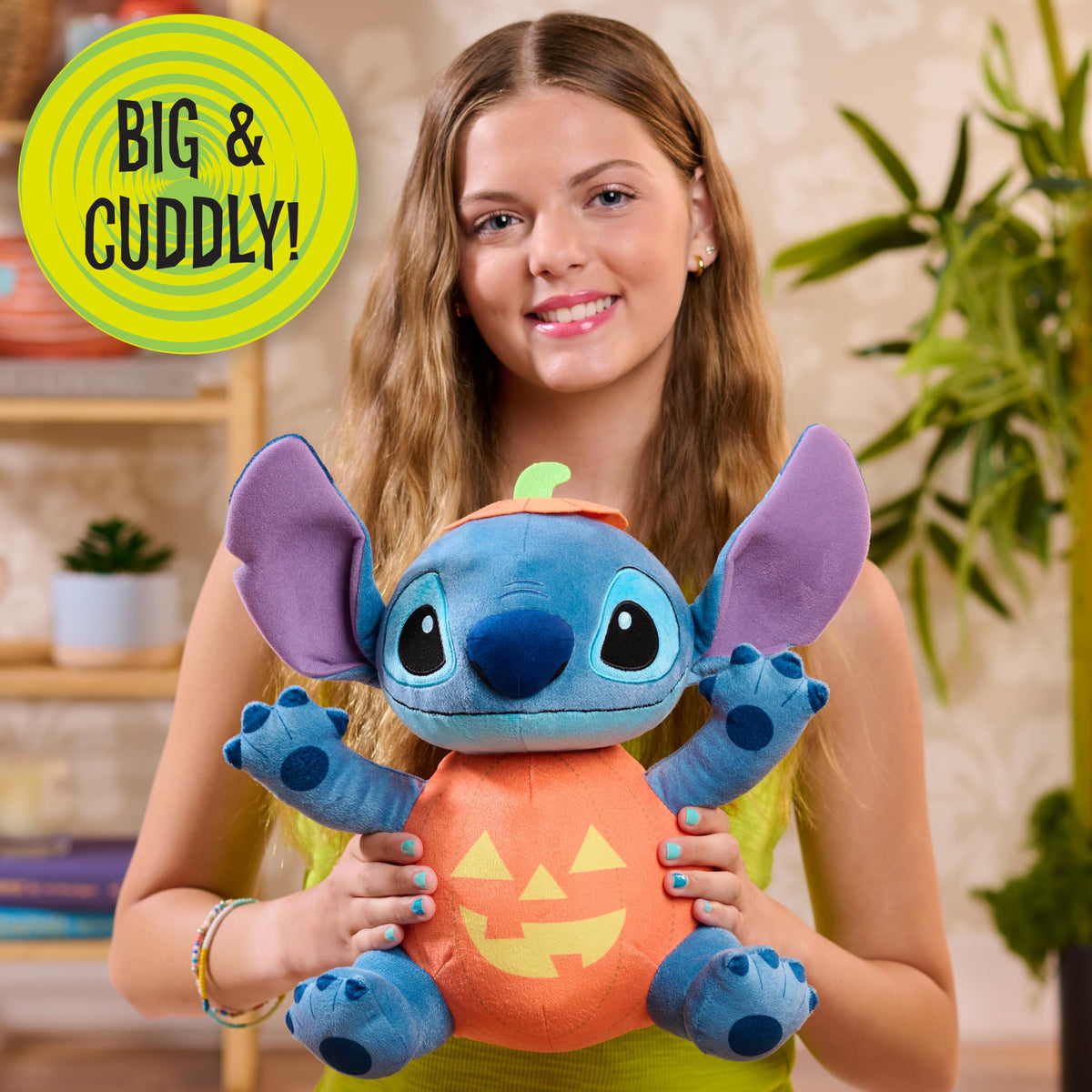 Disney Stitch Halloween Large Plush 15" Tall