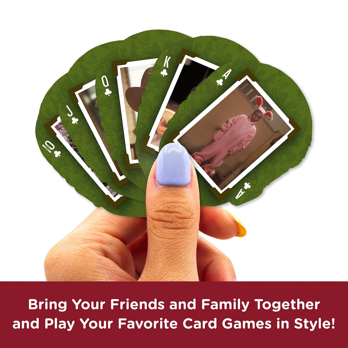 AQUARIUS A Christmas Story Playing Cards - Christmas Story Shaped Deck of Cards for Your Favorite Card Games - Officially Licensed Christmas Story