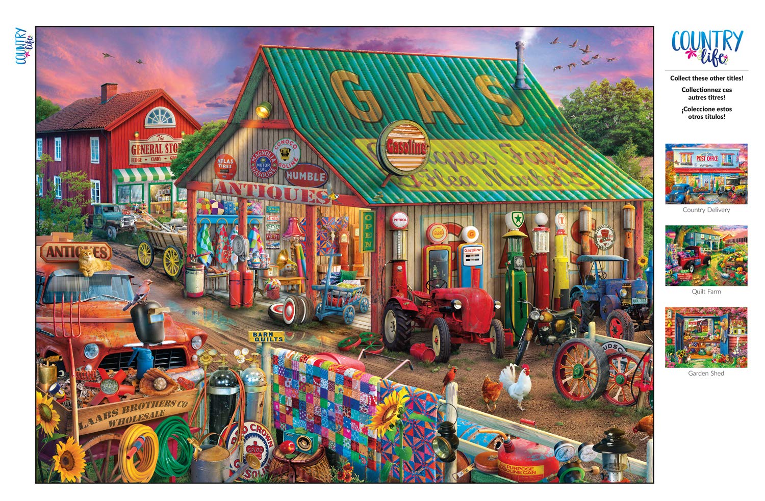 Buffalo Games - Eduard- Antique Market - 1000 Piece Jigsaw Puzzle For Adults -Challenging Puzzle Perfect for Game Nights - Finished Size is 26.75 x