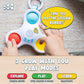 Chuckle & Roar - Pop It! and Learn Mini - Educational and Electronic Popping Toy - Learn Numbers & Letters in Spanish or English - Great for Ages 6