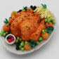 Handmade Miniature Roast Turkey - Realistic Clay Thanksgiving Turkey Figurine for Dollhouses, Food Displays, DIY Crafts & Holiday Decorations