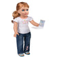 Dress Along Dolly Metal Laptop for 18-Inch Dolls - Premium Heavy-Duty Doll Computer with Pink Carrying Bag - Fits American Girl & Our Generation