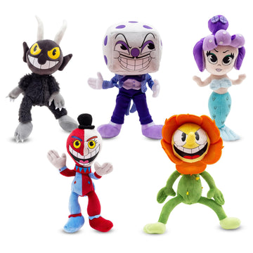 Toynk Cuphead 9 Inch Villains Plush Set of 5