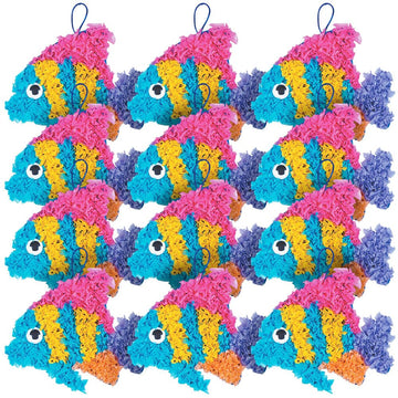 Fun Express Crinkle Tissue Tropical Fish Craft Kit - Makes 12 - VBS 2026 Vacation Bible School Supplies/Decor - Crafts for Kids and Fun Home
