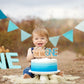 MUWEOL The Big One Wooden Cake Topper - Wave Theme First/1st Birthday Party Decoration,Surf Boy Party Decor?Smash Cake Photo Props (wave topper)