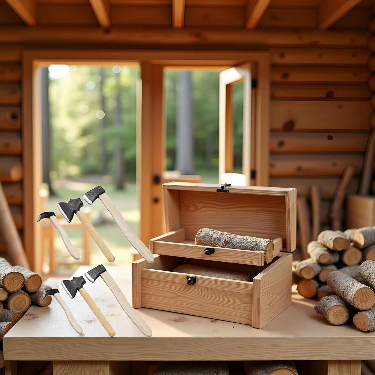 6 Pieces Miniature Axe Dollhouse Accessories,1/12 Miniature Axe Dollhouse Decoration Model DIY Decoration Props Accessories
