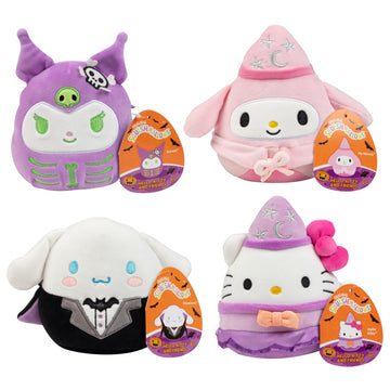 Squishmallows 5-Inch Halloween Hello Kitty & Friends 4 Pack Mini Plush