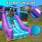 Sportspower INF-2415 Whack-A-Play Inflatable Bounce House with Basketball Hoop, Slide and Quick Inflate Blower: Recommended Age 3-8, Blue/Purple