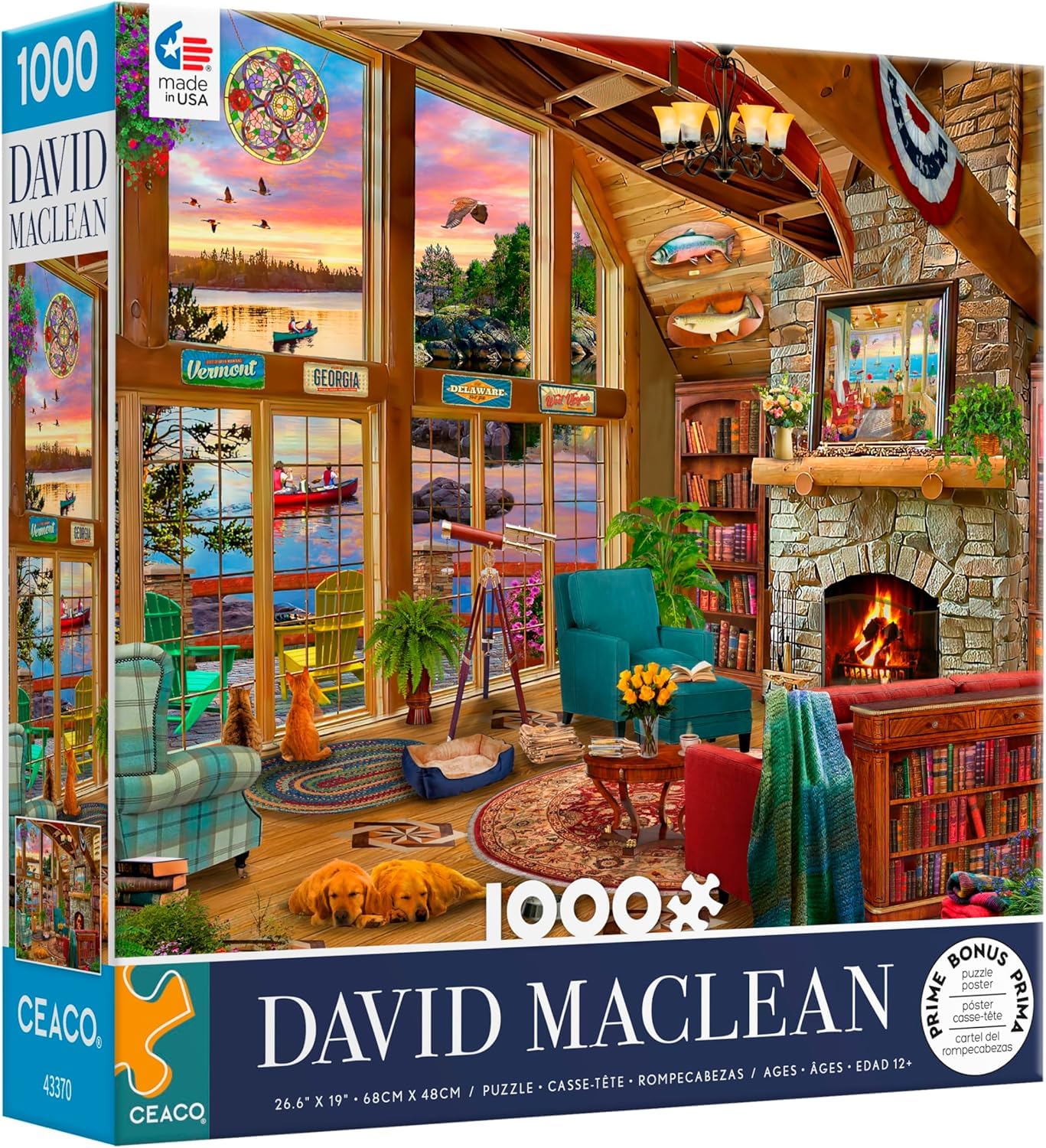 Ceaco - Sunset Lodge - 1000 Piece Jigsaw Puzzle for Adults