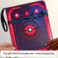 BindaBlu 3D Relief Card Binder 900 Pockets | Embossed TCG Binder 9-Pocket with Zipper | Premium PU Leather Trading Card Album for MTG, Baseball