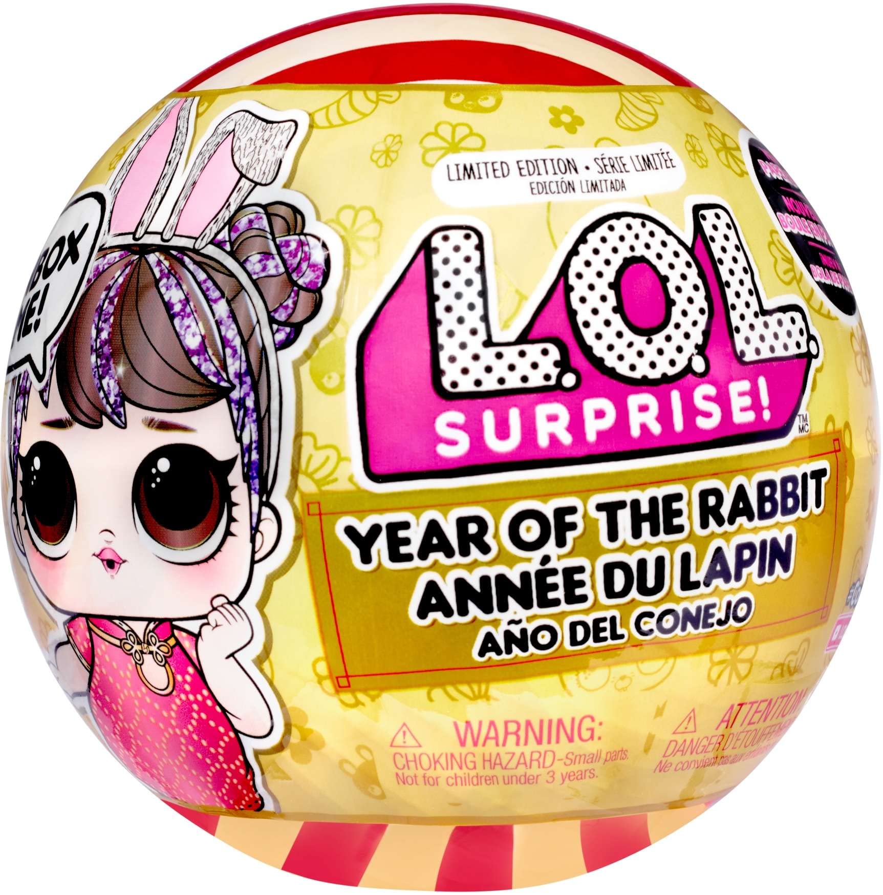 L.O.L. Surprise! Year of The Rabbit Doll Good Luck Sweetie- with Collectible Doll, 7 Surprises, Limited Edition Doll, Accessories, Pet, Lunar New Year