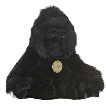 Aurora® Realistic Miyoni® Gorilla Stuffed Animal - Lifelike Details Make a Cherished Companion - Perfect for Decorating Bedrooms or Classrooms - Black