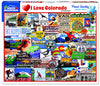 White Mountain 1000 Piece Jigsaw Puzzle Rocky Icons, I Love Colorado