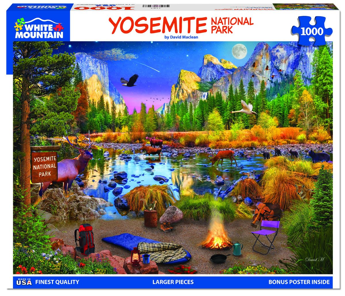 White Mountain 1000 Piece Jigsaw Puzzle National Park, Yosemite