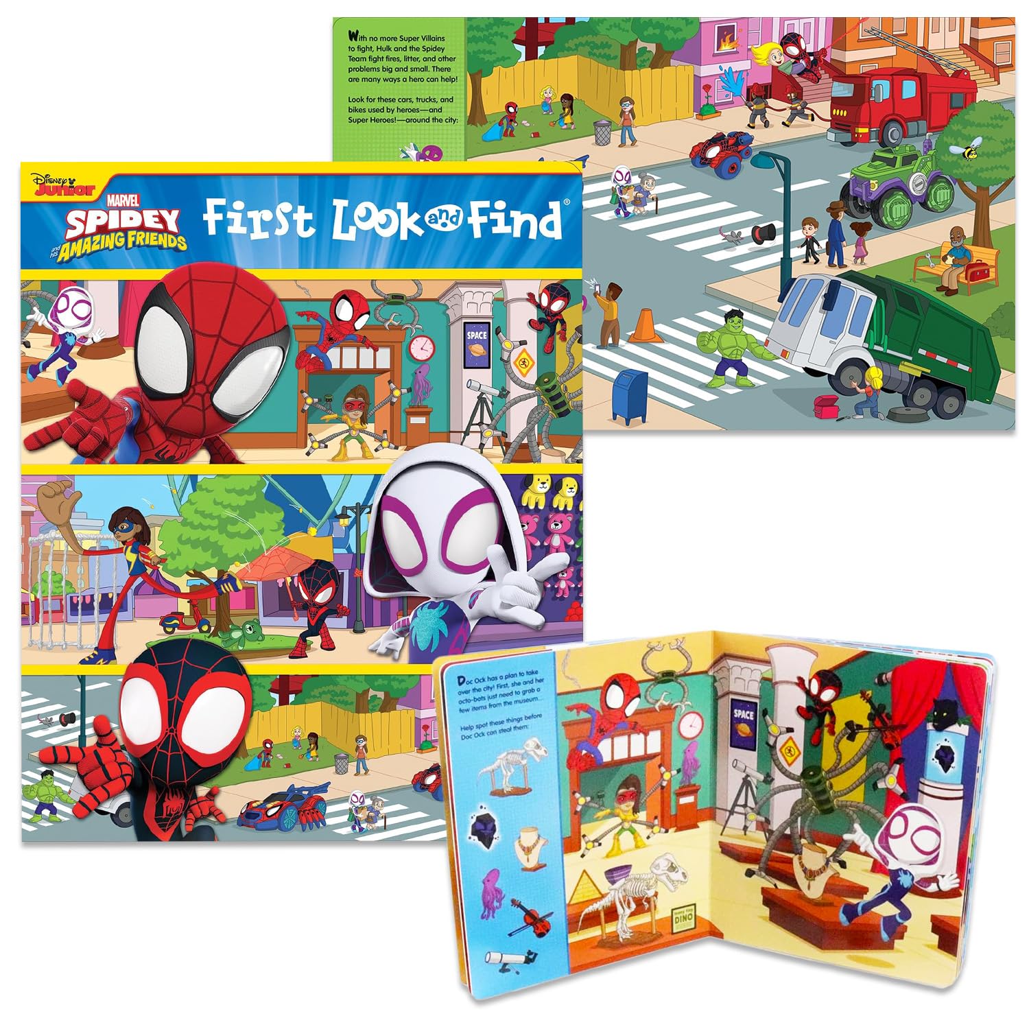Spidey and Friends Floor Puzzle for Kids Ages 3-5, Jumbo 36" x 24" Bundle