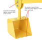 Childrensneeds.com Sand Digger Toy Backhoe for Snow, Sand, Beach, Dirt, A Durable Metal Outdoor Ride-on Excavator Toy for Ages 3 and Up (Yellow)