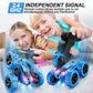 QUNREDA Remote Control Car, RC Cars Toys for Kids Ages 6-12, 4WD Stunt Car with LED Lights & 360° Flips, 2.4GHz, Upgraded USB-C Modular Batteries